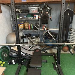 Squat Stand, Barbell And Plates (250lbs)