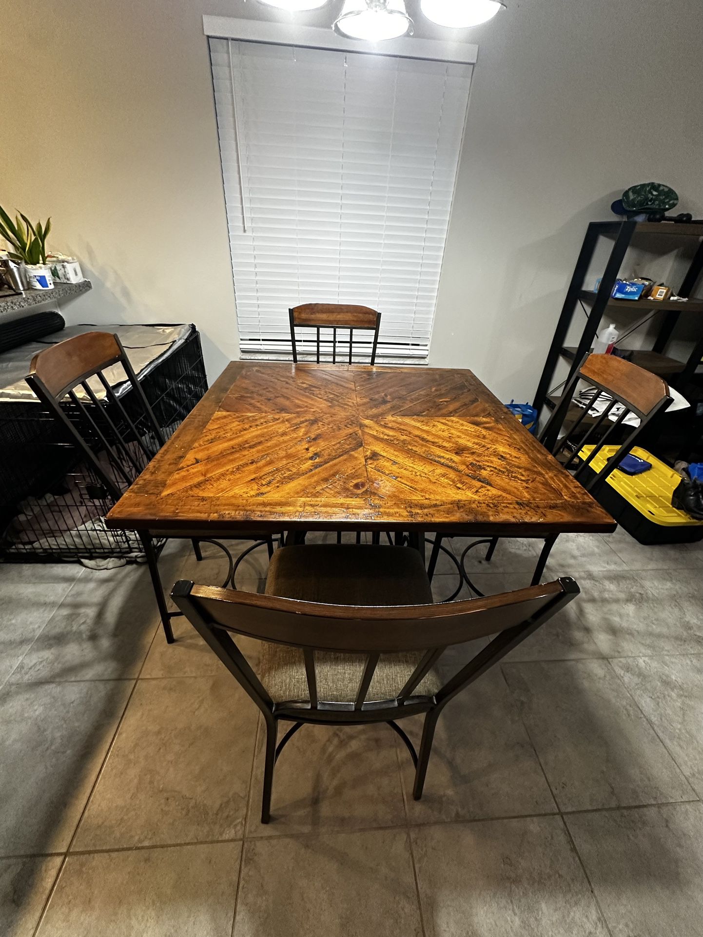 Kitchen Table W/ 4 Bar Chairs 