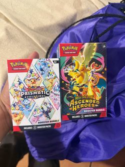 Pokémon Ascended/Prismatic Booster Bundle Lot of 2