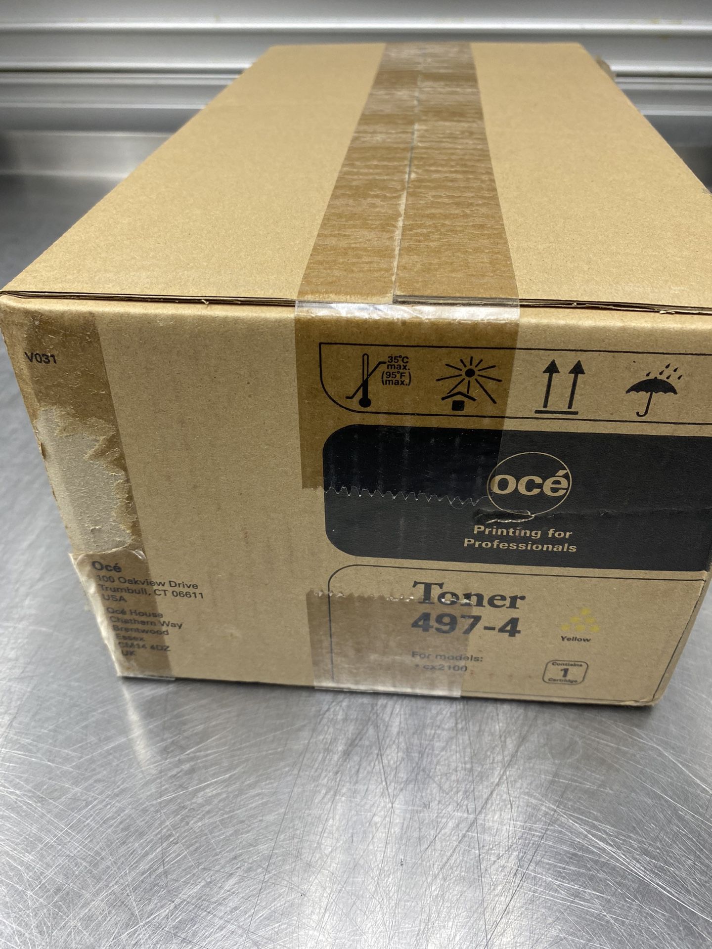 Genuine Oce 4974 497-4 Toner Cartridge Yellow