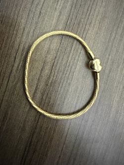 Pandora charm bracelet in gold