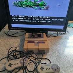 Super Nintendo Works Perfect SNES Game System 
