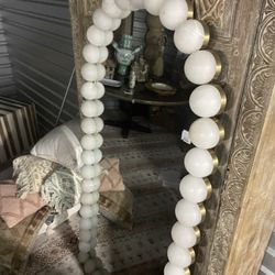 Crystal Orb Round Statement Mirror – Heavy / Luxury Quality