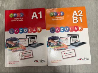 DELE Escolar A1 & A2/B1 Spanish Exam Prep Books (Edelsa)