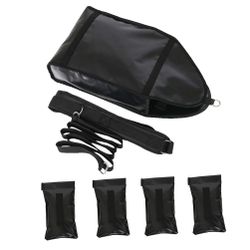 NAIZEA Adjustable Weight Sled Trainer with 4 Sandbags, Sand Sled, 10-40Lb