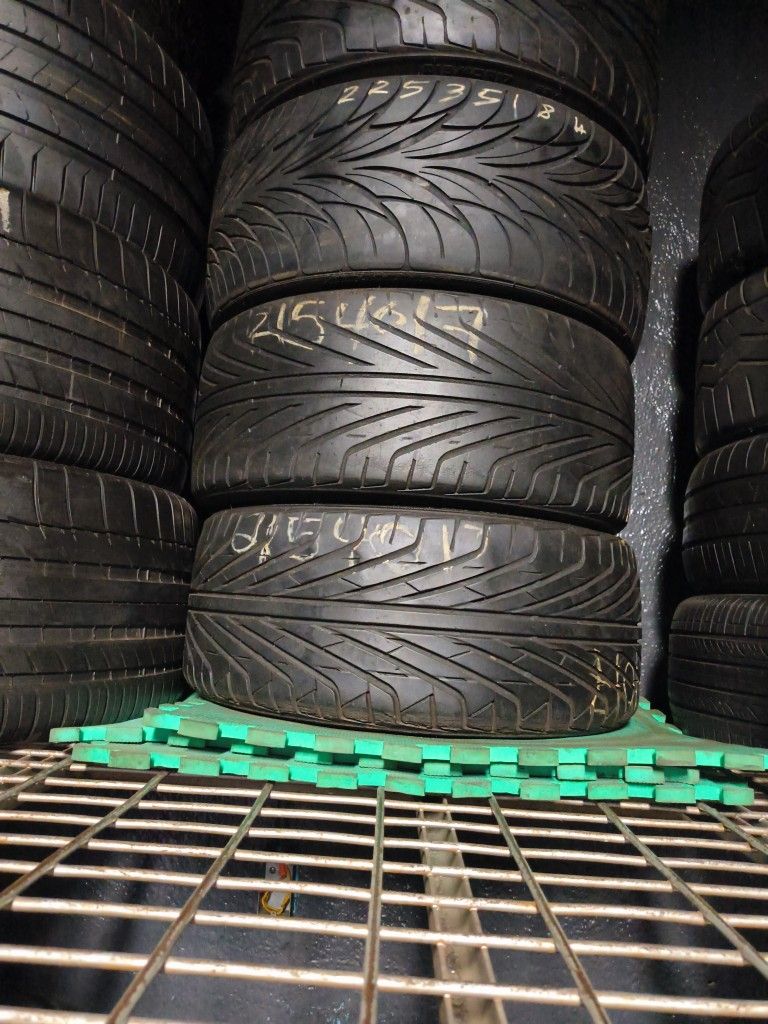 Pair 215/40/17 Used Tires 