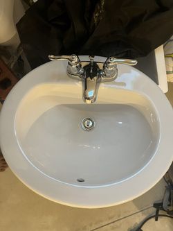 2 Brand New Bathroom Sink With Faucet