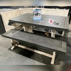 Breakfast Dining Nook With Bench 