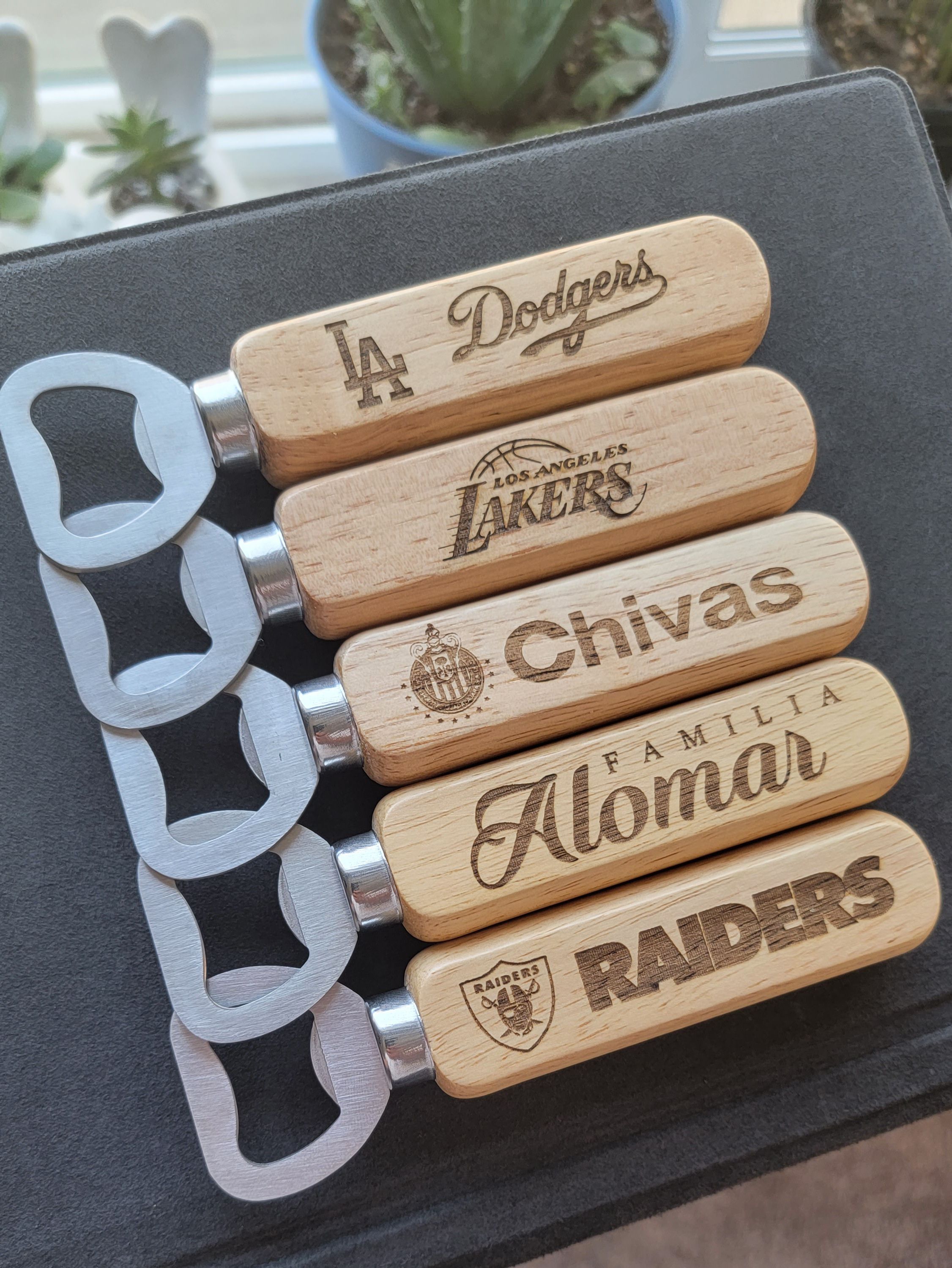 Glass Bottle Openers Engraved