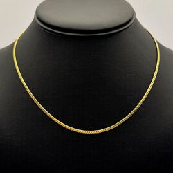 Jewelry 10k solid Yellow Gold brand New Cuban link 16” Chain necklace 4.60 grams 2.00mm