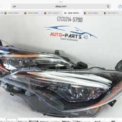 2017-2018 TOYOTA COROLLA LEFT & RIGHT SINGLE LED HEADLIGHT OEM UE94941