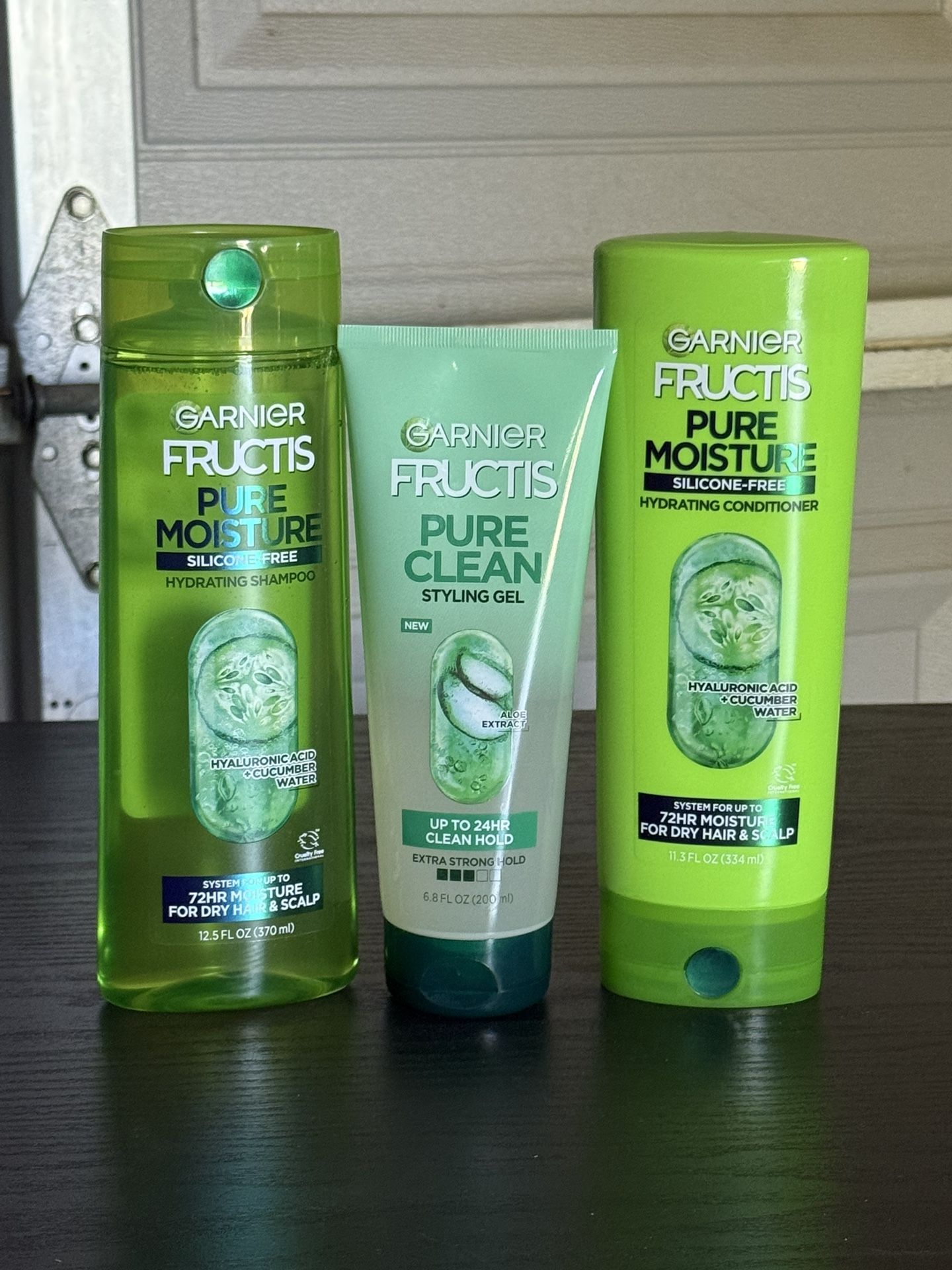 Garnier Fructis Shampoo/ Conditioner &  Styling Gel Bundle