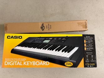 Casio keyboard with stand
