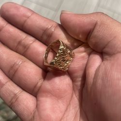 10k gold nugget ring