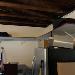 10 Large Wood garage Shelves With Metal Frames