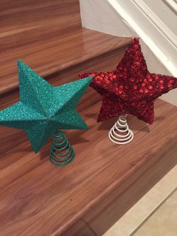 Star Christmas tree toppers - green only
