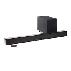 KLIPSCH RSB-6 BLACK SOUND BAR WITH 6.5 INCH WIRELESS SUBWOOFER - RSB6 B-STOCK