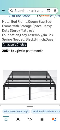 Metal Bed Frame Queen 