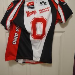 Voler Medium Size Ohio State Bikers Jersey Shirt With Sponsors