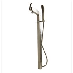 Alfi Brushed Nickel Floor Mount Tub Filler With Handheld Shower Head Retail $1100