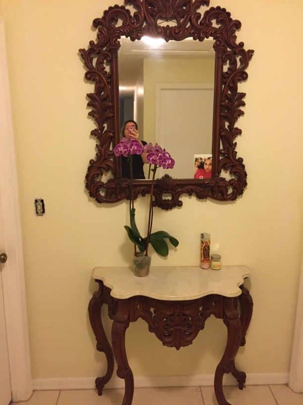 Hallway Table And Mirror