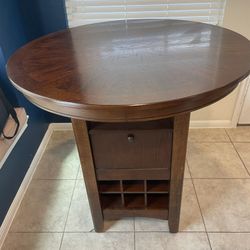 Table With Wine/Wine Glass Storage & Chairs