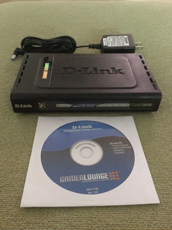 D-Link DGL-4100 4-Port GamerLounge Broadband Gigabit Gaming Router