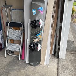 K2 Viper Snow Board With Flow Binding And Carry Case