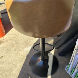 Leather Stool 