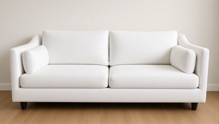 Joss & Main White Two-Seat Sofa