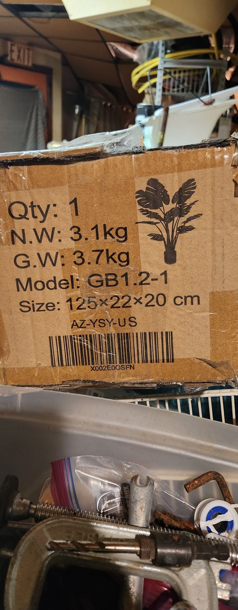 Fake Tree In Flower Pot (not Real/plastic)