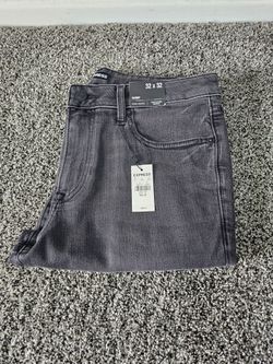 Express Men’s Skinny Hyper Stretch Distressed Black Jeans 32x32