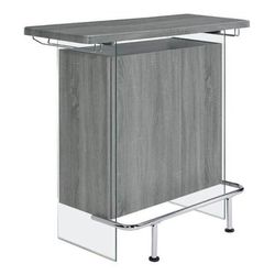 Brand New Bar unit With Footrest And Glass Side Panels