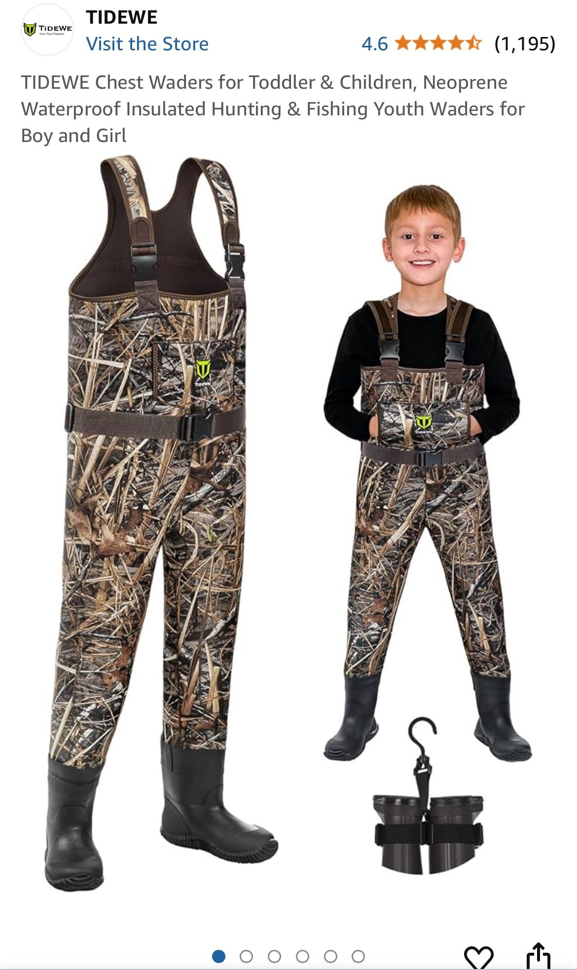 Youth Waders Insulated Chest Waders With Boots TIDEWE Chest Waders