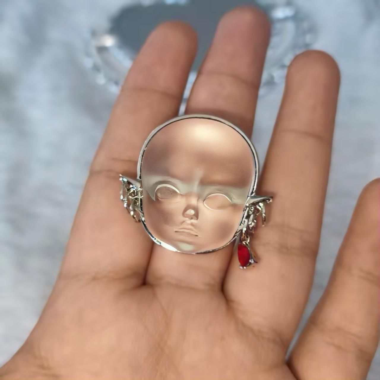 Celestial Doll Face Statement Ring (rfg1)11