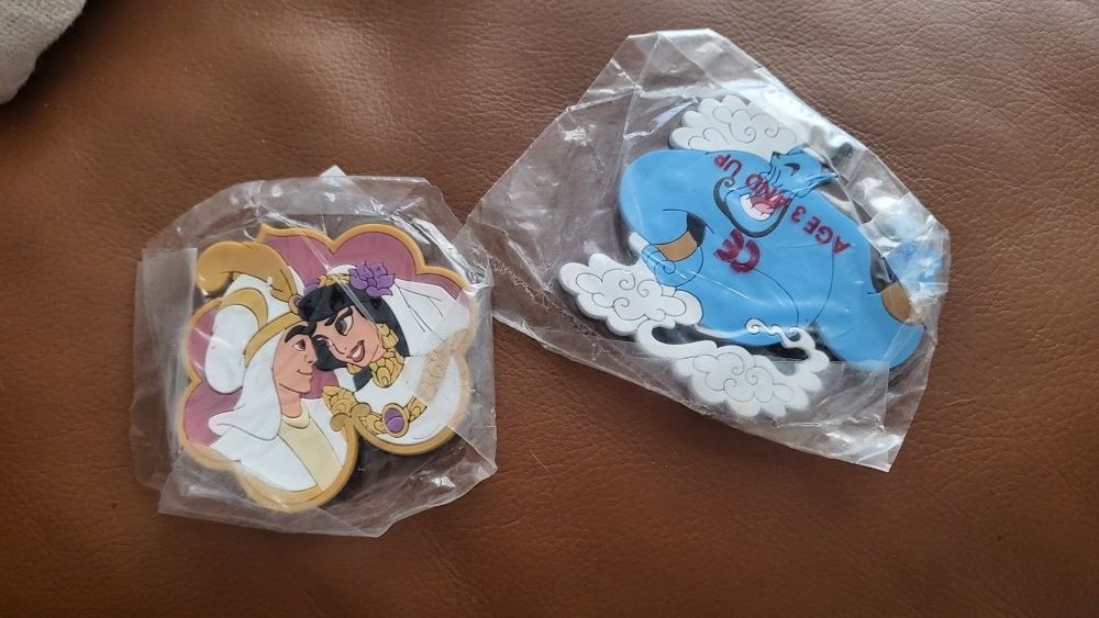 vintage magnets Aladdin Disney Jasmine Genie