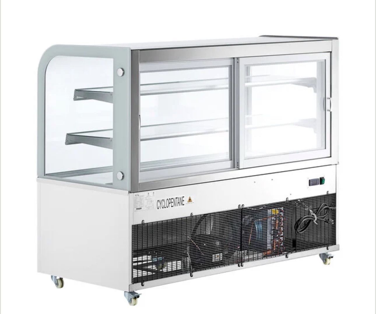 Avantco BC-48-HC 48" Curved Glass White Refrigerated Bakery Display Case