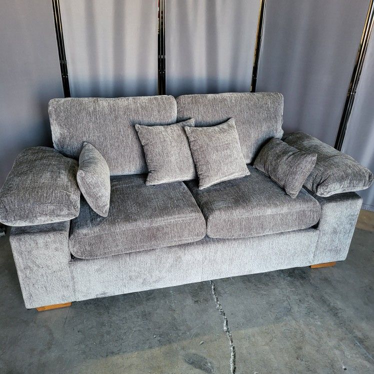 Chenille Sofa Upholstered Lovesest