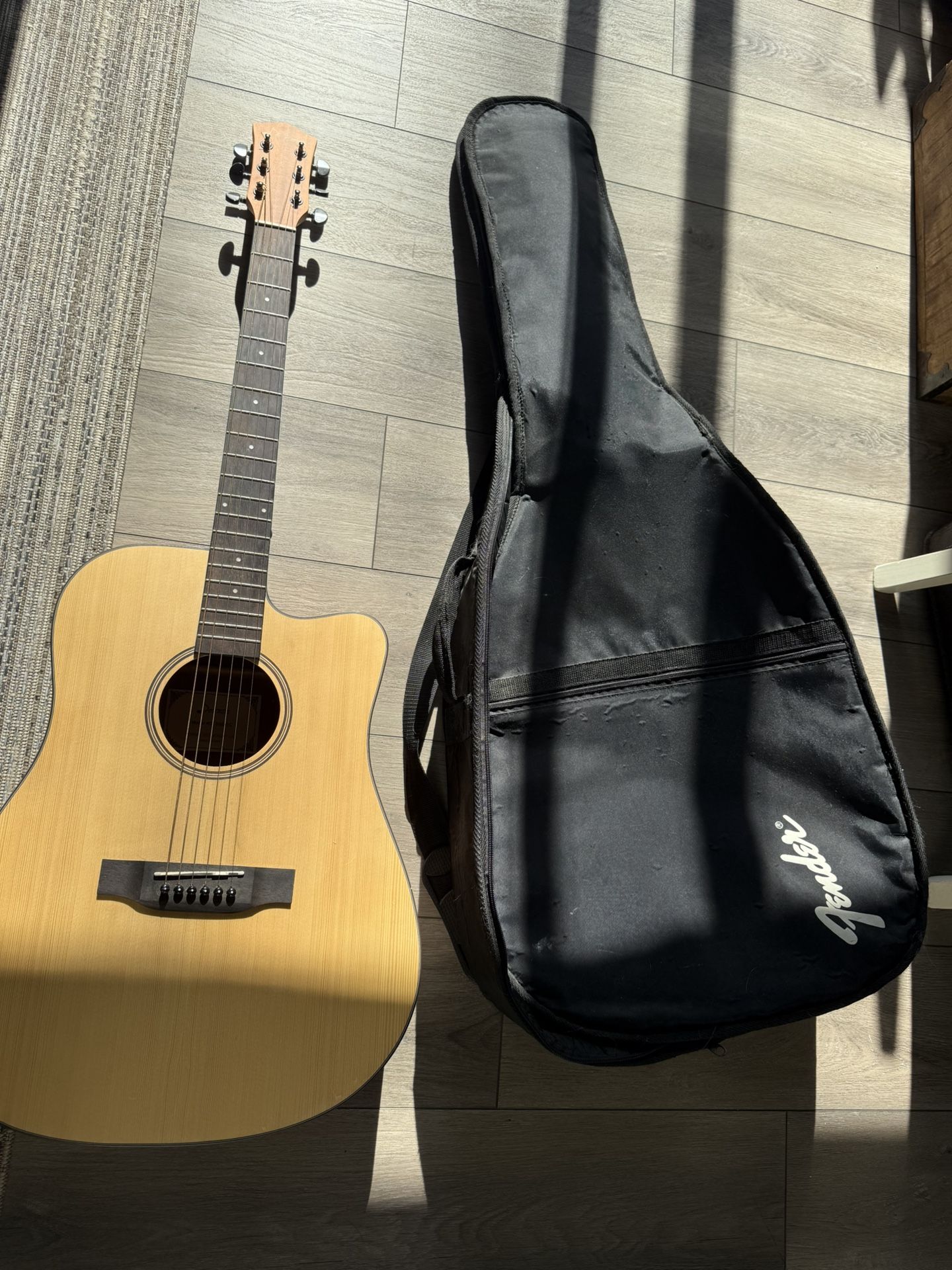 Donner Acoustic Guitar (with case)