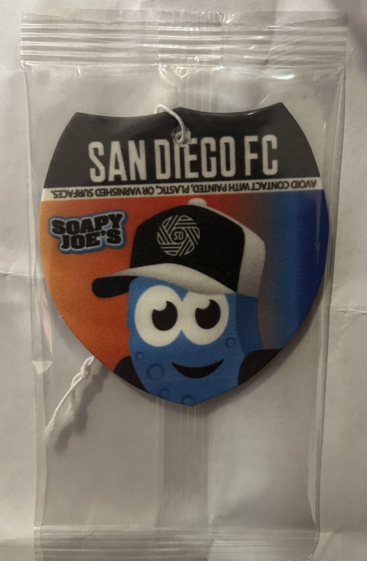 San Diego FC: Soapy Joe’s Car Wash Air Freshener