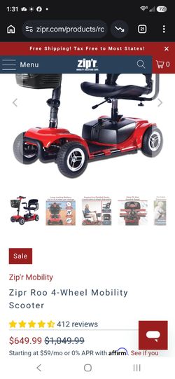 4 wheel electric mobility scooter