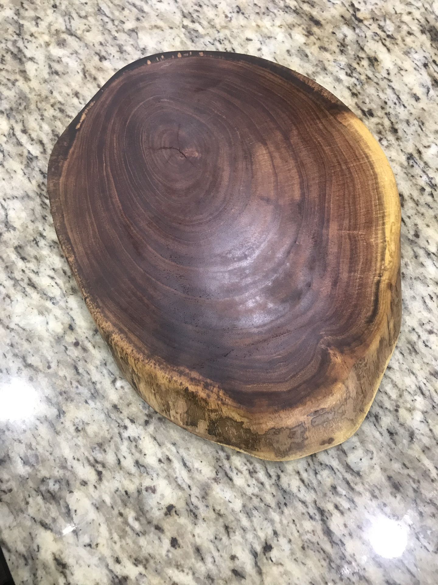 Natural wood trivet or cutting board