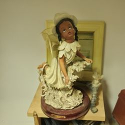 Ethnic angel girl Lamp NEVER use. Decorative Clooection. 
