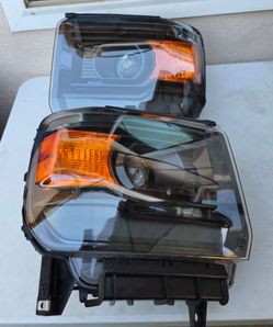 14-18 Gmc Sierra LED DRL Projector Headlights Luces Focos Micas Faros Faroles Headlamps