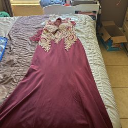 Burgundy Fancy dress