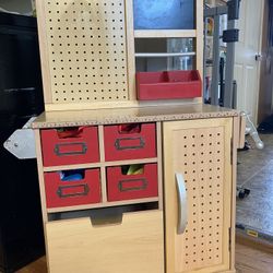 Kids Wooden Workbench