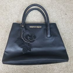 Christian Siriano Black Leather Tote