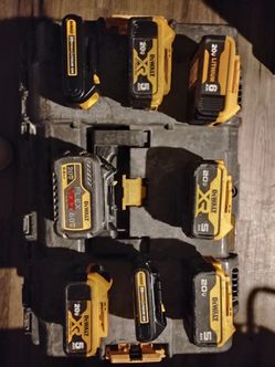 DeWalt 20V & 60V Battery Lot – 7 Batteries