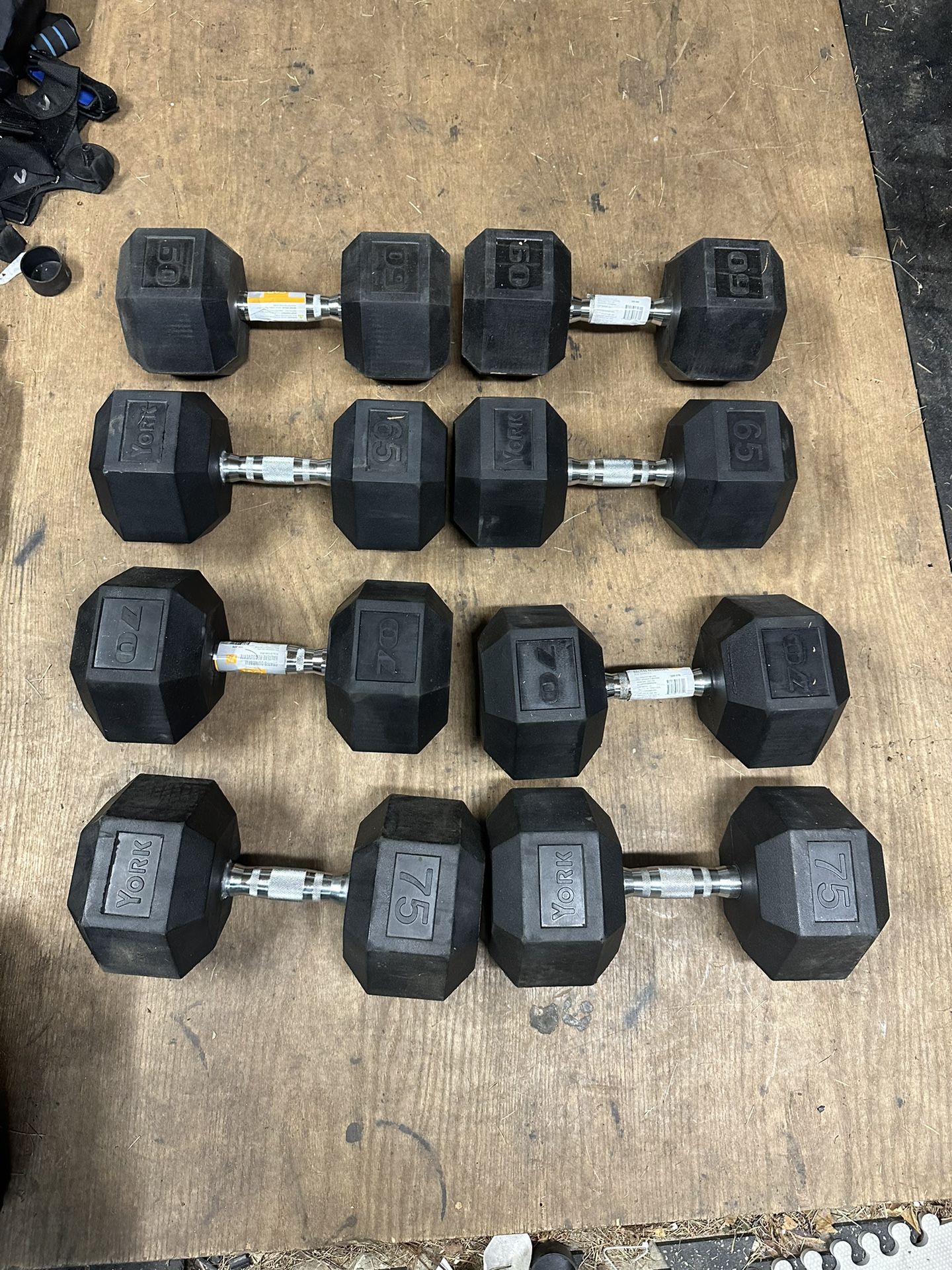 Dumbbells - 60 To 75lbs 