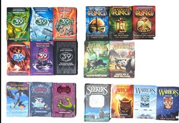 Scholastic 39 Clues/Infinity Ring/Spirit Animals/Warriors/How to Train:Lot of 18